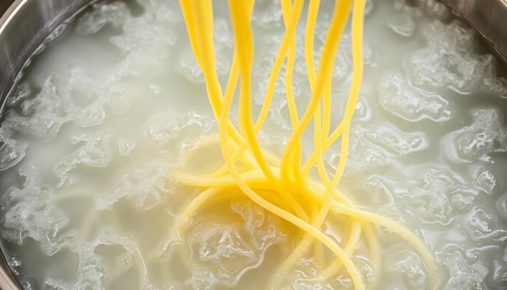 soak noodles in water