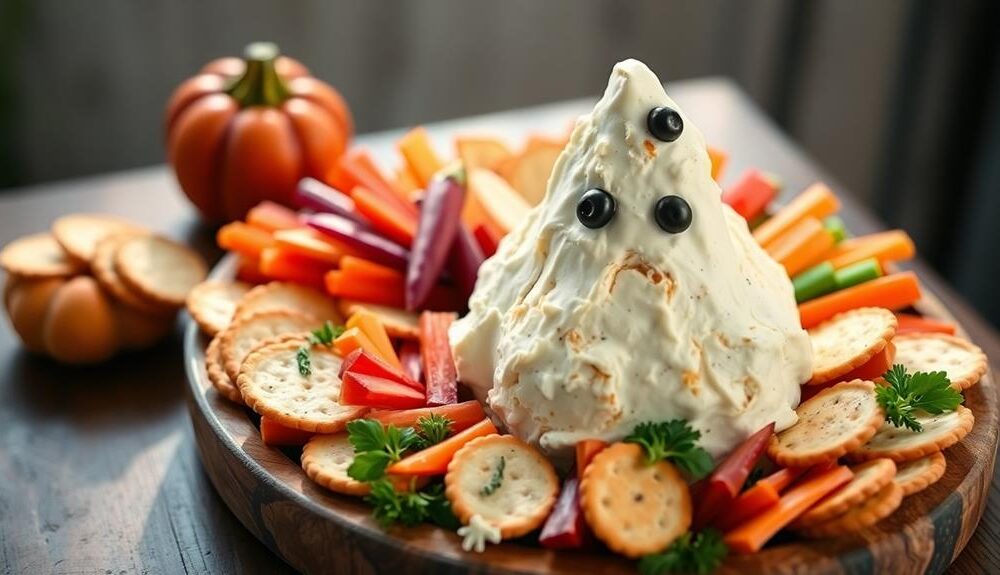 spooky cheese ball delight