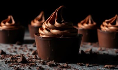 spooky dessert chocolate cups