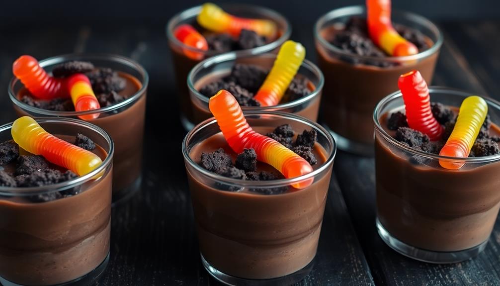 spooky dessert treat cups