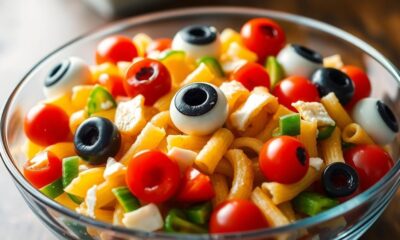 spooky eyeball pasta dish