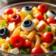 spooky eyeball pasta dish