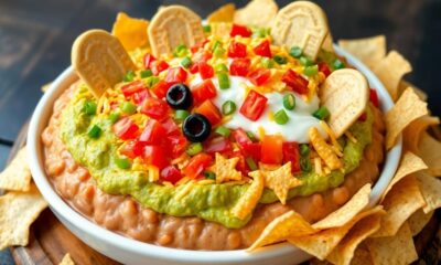 spooky layered taco dip