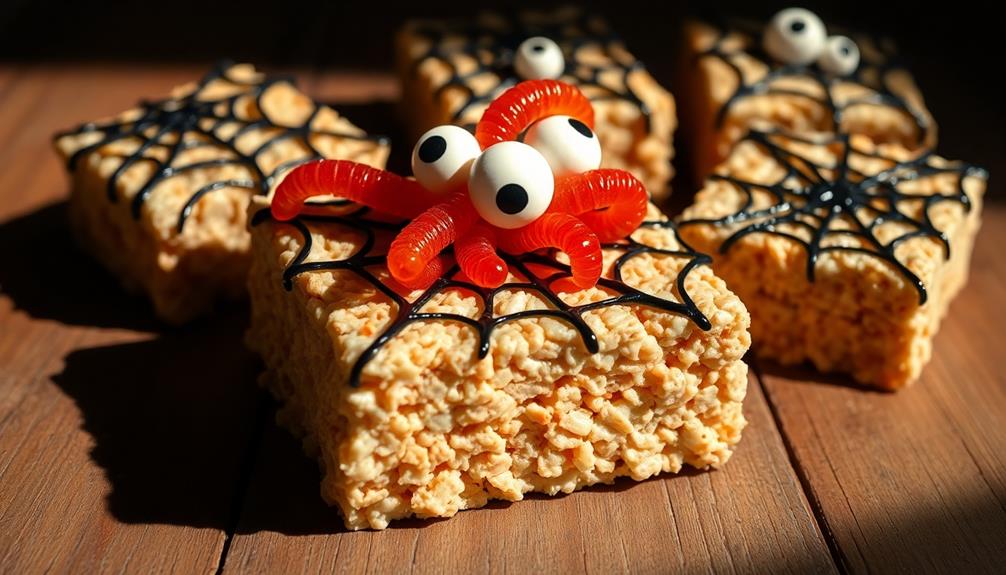 spooky rice krispie treats