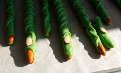 spooky snack pretzel rods