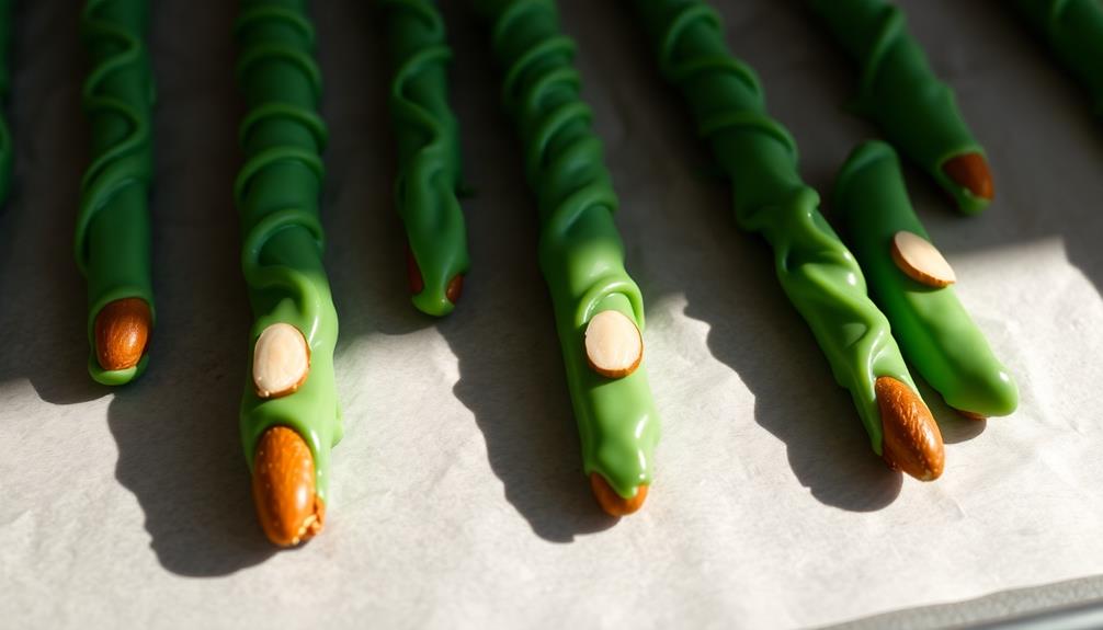 spooky snack pretzel rods