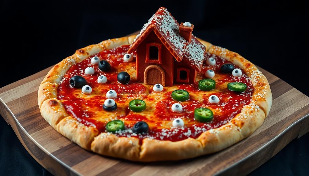 spooky themed pizza experience