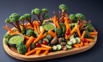 spooky vegetable assortment tray