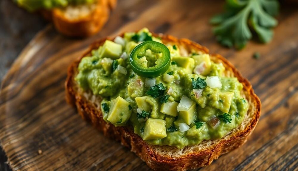 unique avocado toast creation