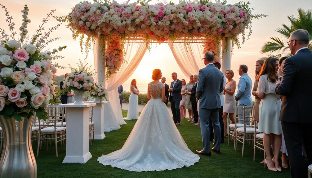 glamorous celebrity wedding styles