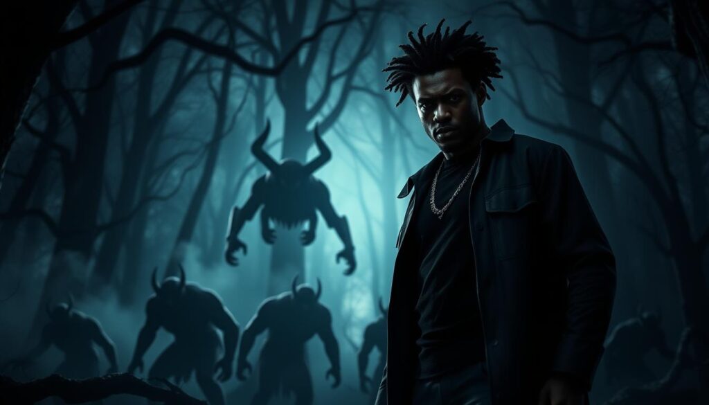 Jabari Booker confronting dark secrets and monsters