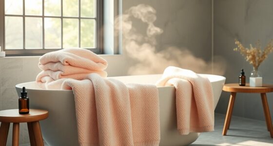 comfortable and absorbent towels