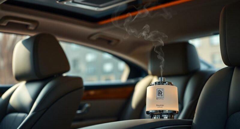 luxury car fragrance launch