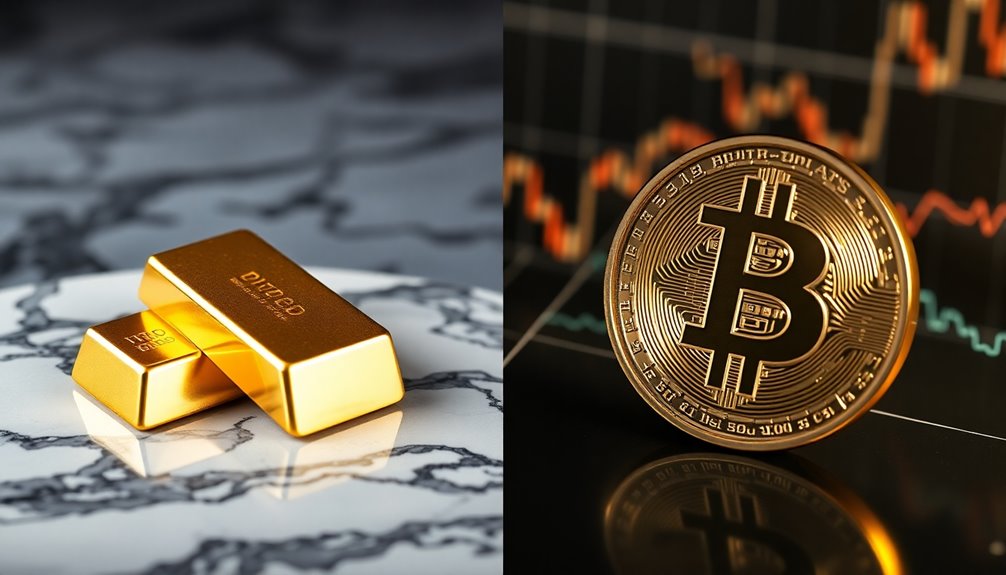 gold outperforms bitcoin since trump