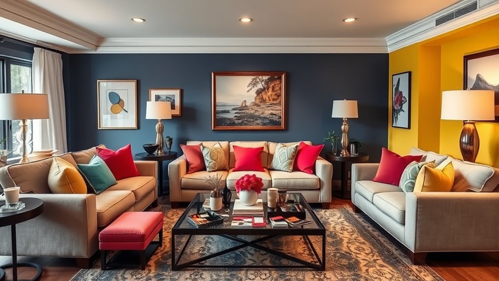 balanced layered proportionate decor