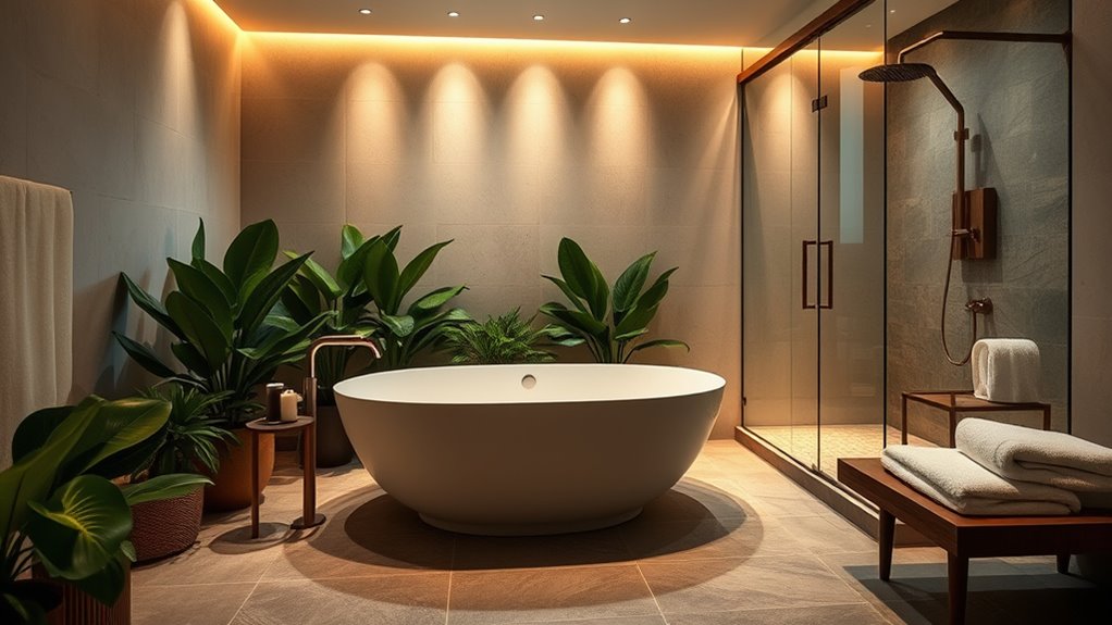 luxury spa bathroom retreat