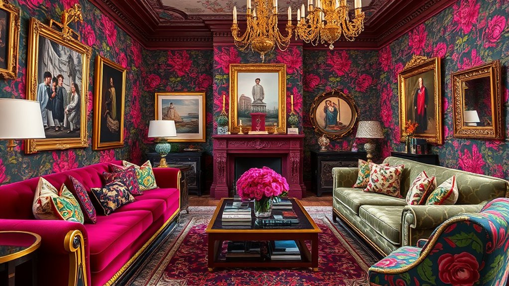 vibrant expressive layered decor