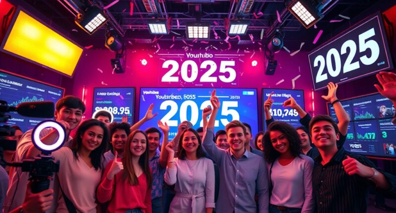 youtube millionaires 2025 earnings