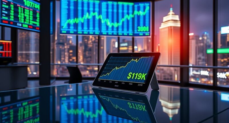 bitcoin recovers to 119k