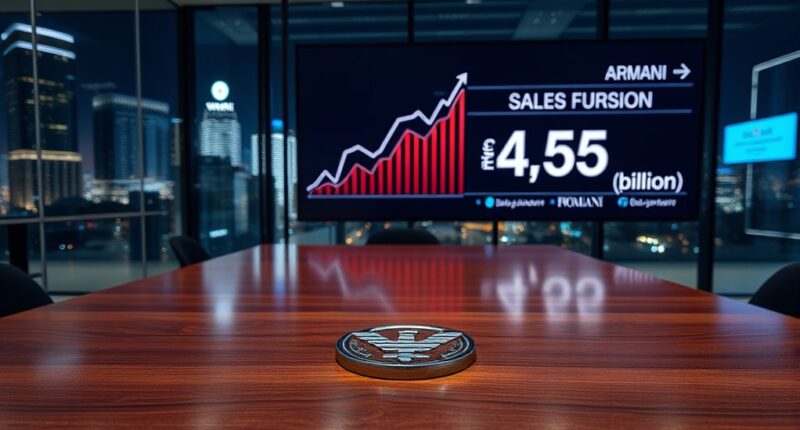 armani sales exceed four billion