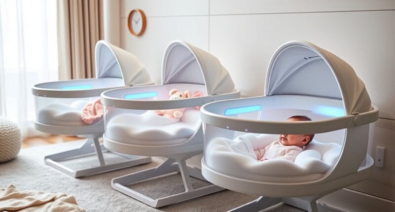 auto rocking cry sensors