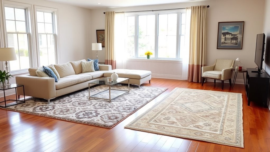 choose proper rug size
