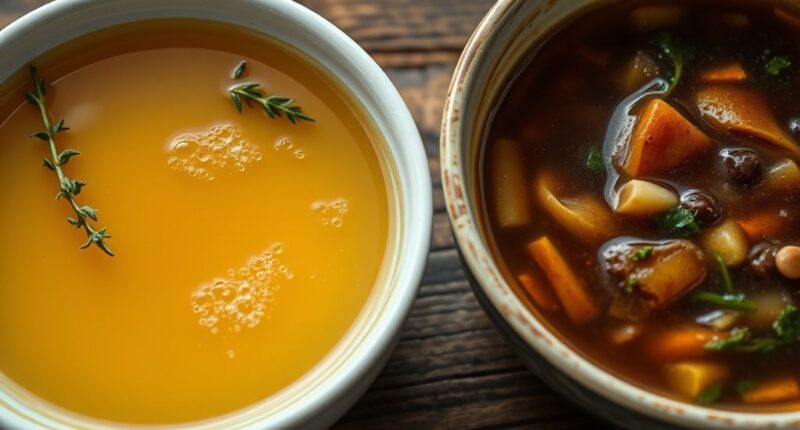 choosing between stock and broth