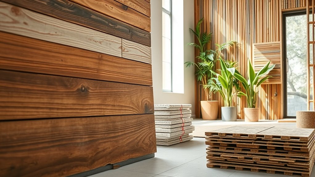 eco friendly insulation and reclaimed wood