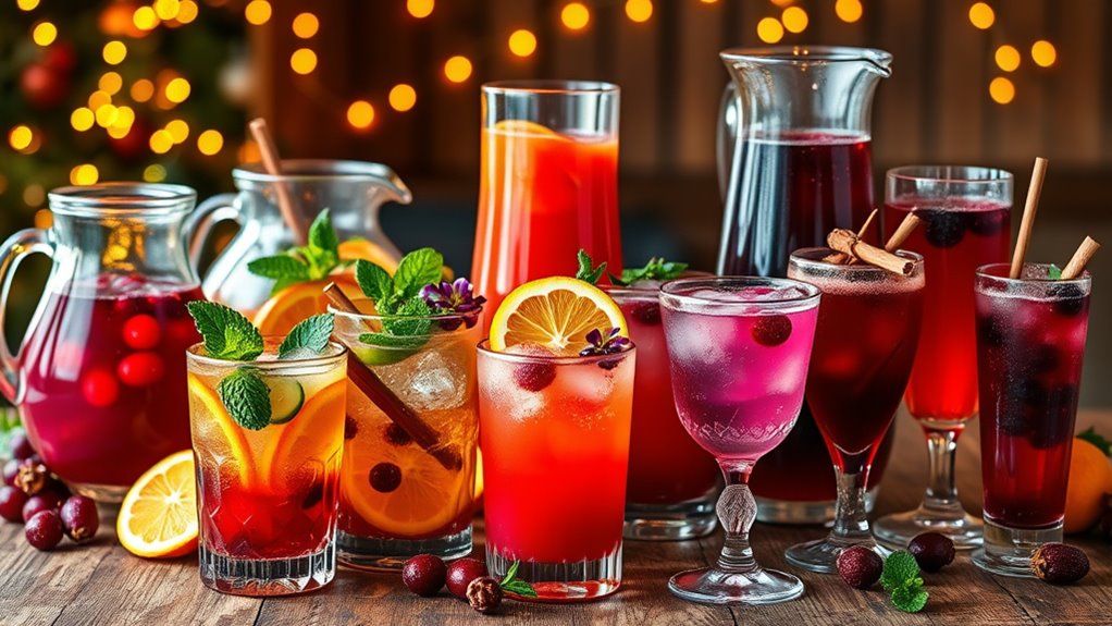 festive flavorful holiday mocktails