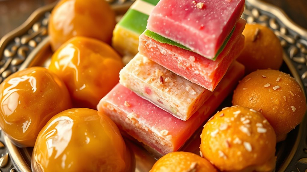 festive traditional sweet presentation