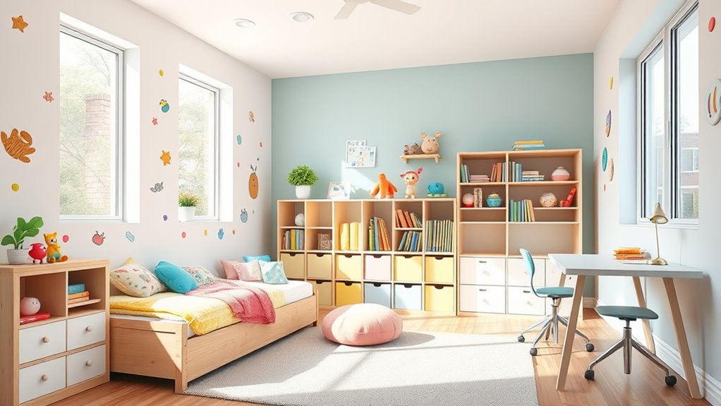 kids room safety and organization