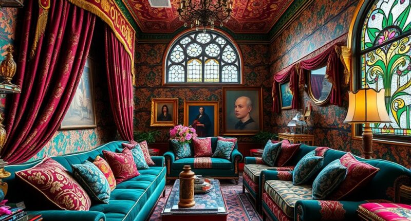 layered patterned color