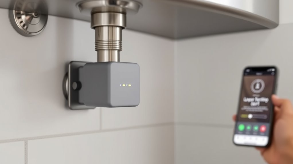 leak sensor connectivity and placement