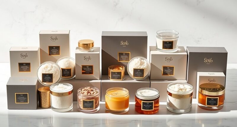 luxury body scrub sets