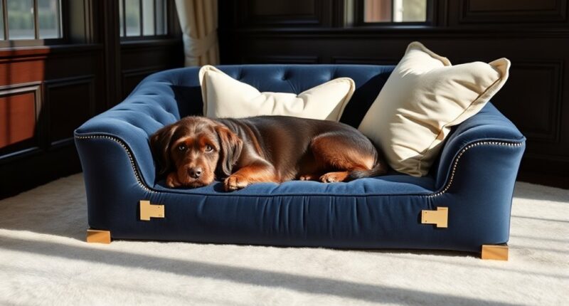 luxury dog beds selection