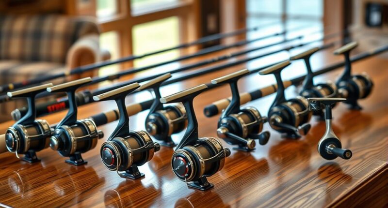 luxury fishing gear selection