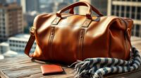 luxury leather travel bags