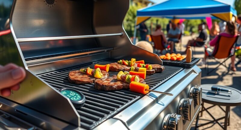 luxury tailgate grill selection