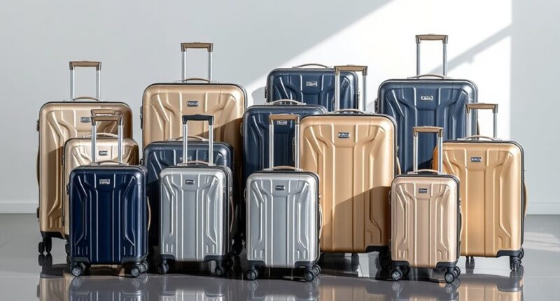 luxury travel suitcase sets