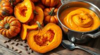 making smooth pumpkin puree
