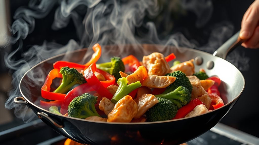 master wok temperature prep