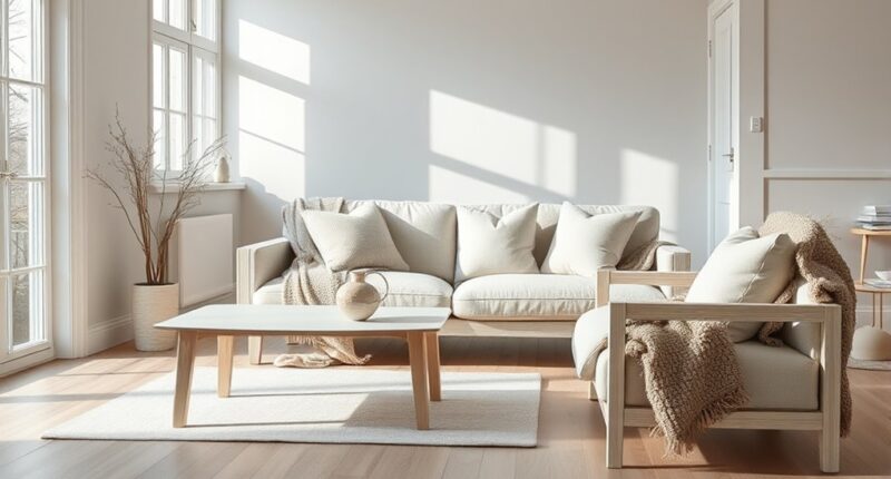 minimalist cozy textured decor