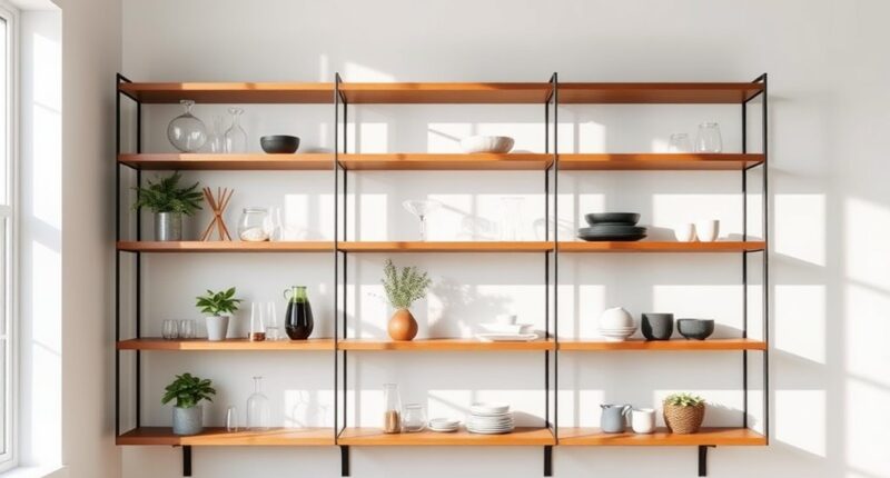 organized display minimal clutter