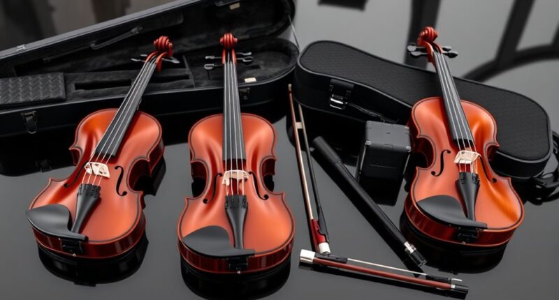 premium electric violin kits