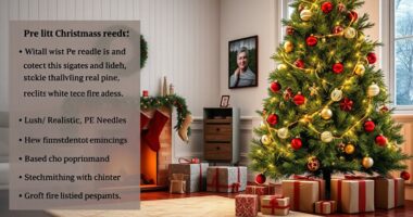 realistic pre lit holiday trees