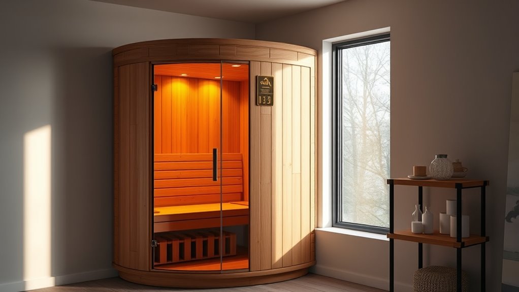 sauna size safety features