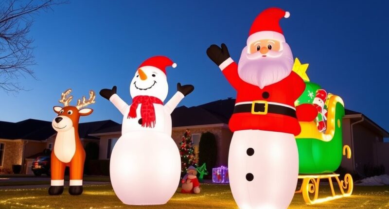 top giant holiday inflatable displays