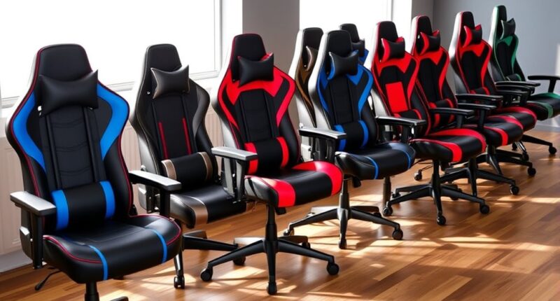 top lumbar support gaming chairs