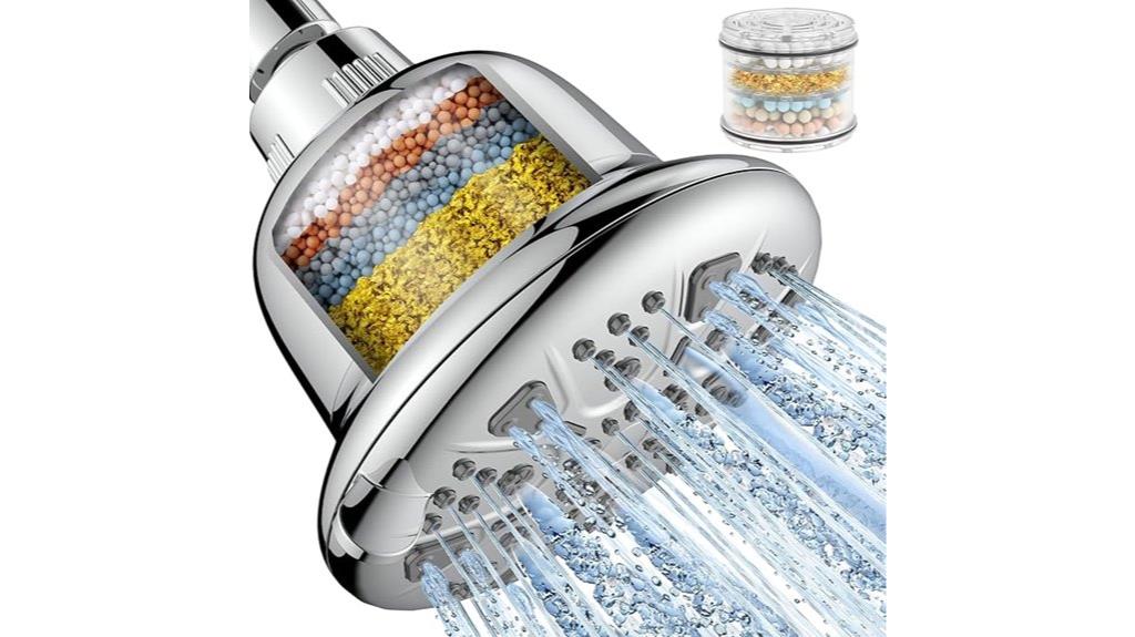 adjustable shower head settings