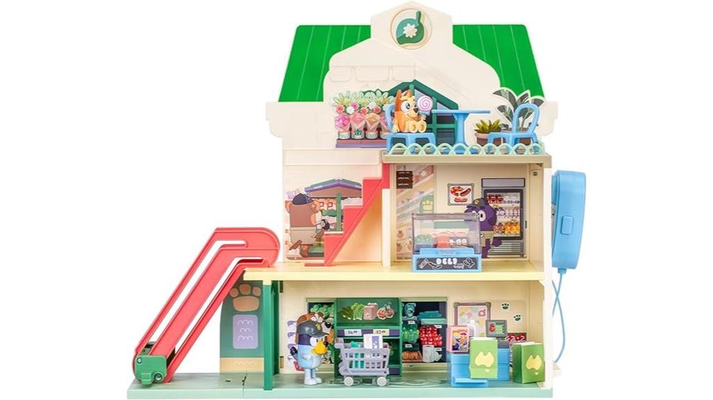 bluey supermarket playset escalator